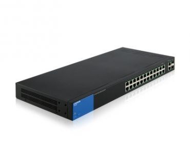 Linksys Business LGS326MP PoE+ Smart 24 Port Gigabit Network Switch + 2X SFP/RJ45 Combo Ports LGS326MP-UK